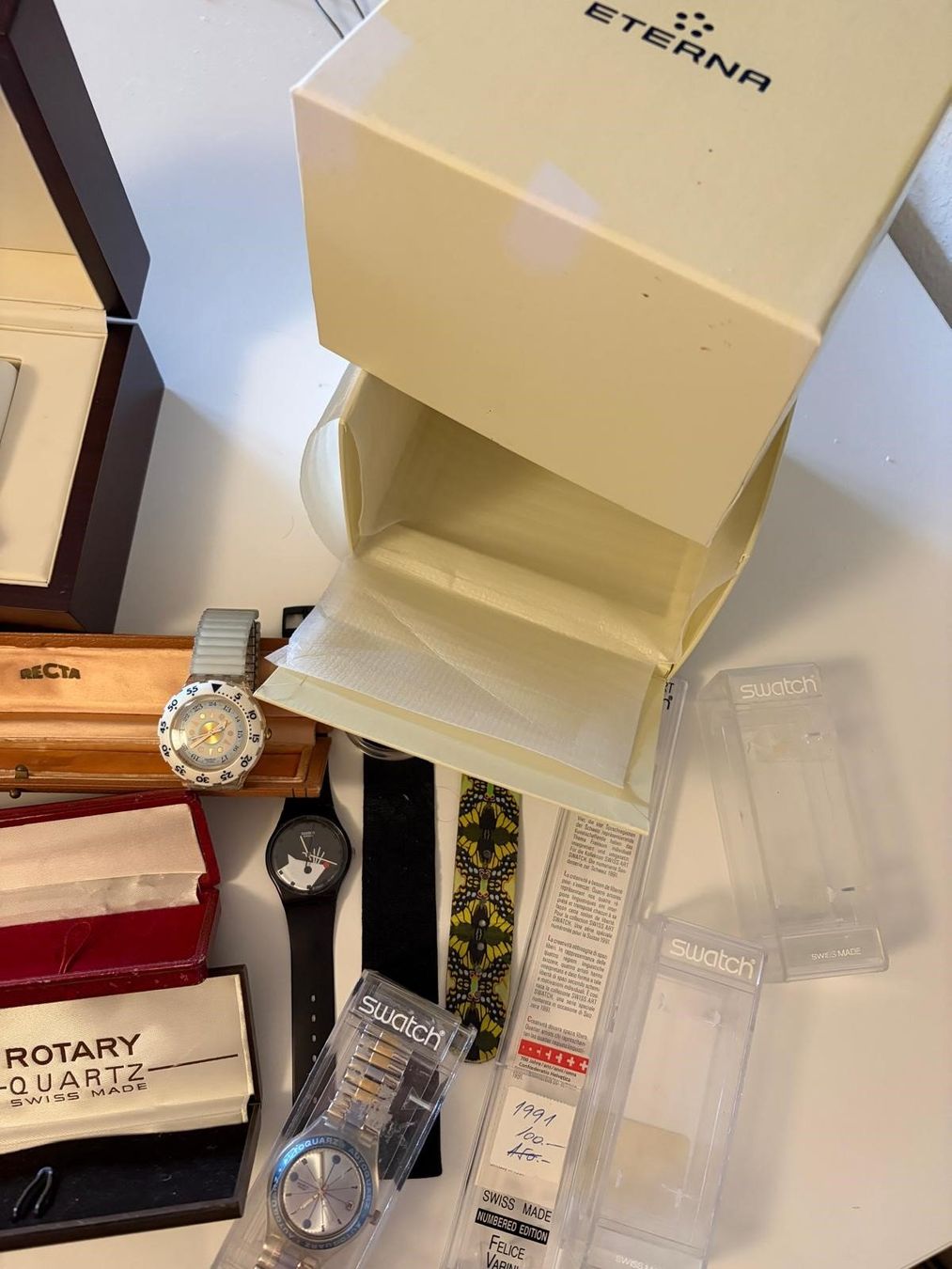 Swatch Uhren: Swatch lot + box eterna, avia – Gebraucht aus Geneve von toronto81 1