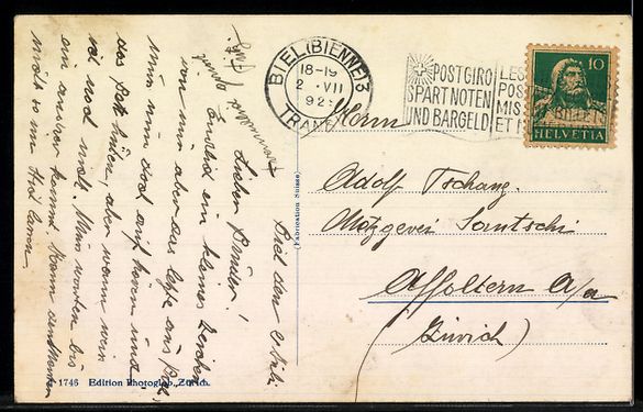 Cartoline postali: AK Biel, Quai – Usato da Berlin venduto da bartko-reher 1