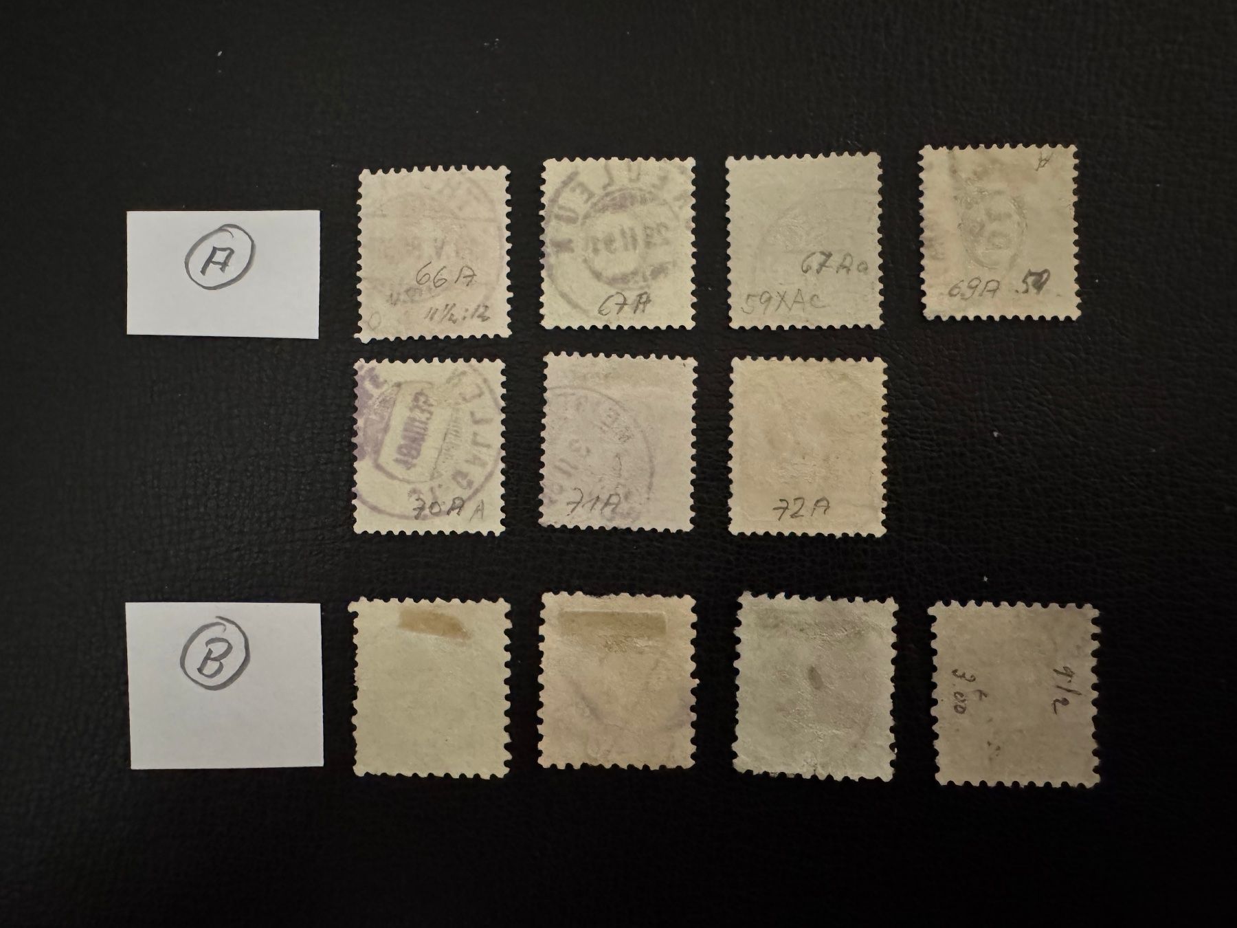 Alle Briefmarken: Stehende Helvetia mit Kontrollzeichen, Typ A/B, gestempelt – Gebraucht aus Stallikon von HILDECH1 7