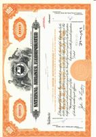 Original Aktien-Zertifikat National Airlines Inc., 26.2.1970