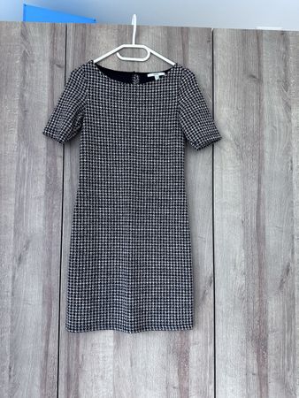 Schönes Esprit Kleid mit Hahnentrittmuster, Grösse XXS