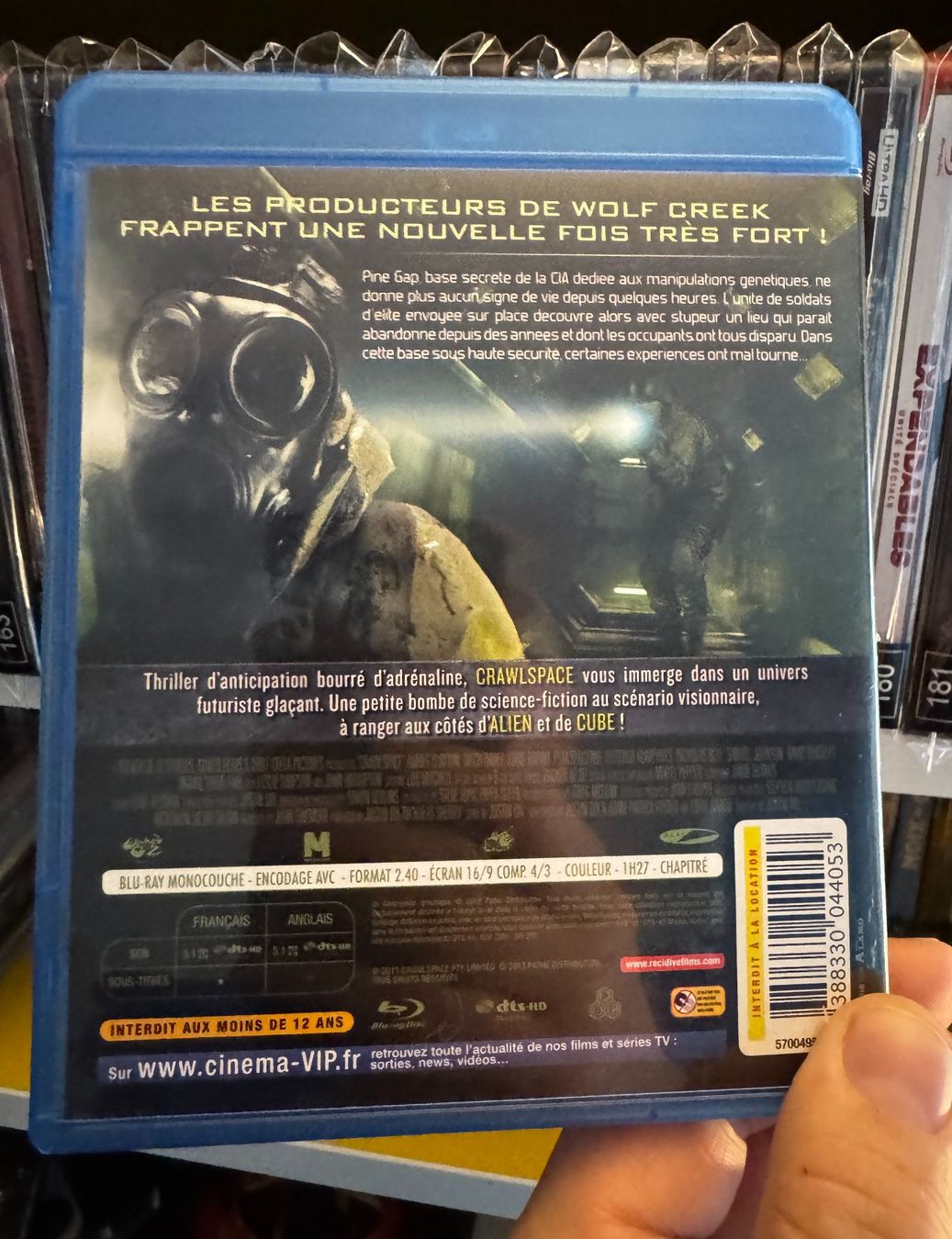 Tous les DVDs: Crawlspace (2012) - Blu-ray – D'occasion à Semsales par __Florian__ 2