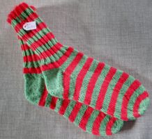 Gestrickte Socken/Wollsocken Gr. 34/35