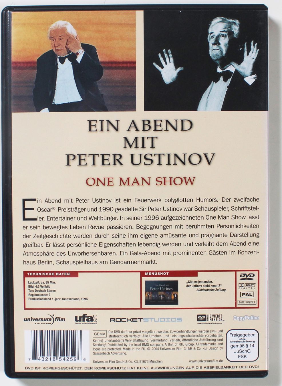 Tutti i DVDs: DVD EIN ABEND MIT PETER USTINOV Gesuchte Comedy DVD von 2004 – Nuovo (secondo la descrizione) da Brüttisellen venduto da Collector-Corner 2