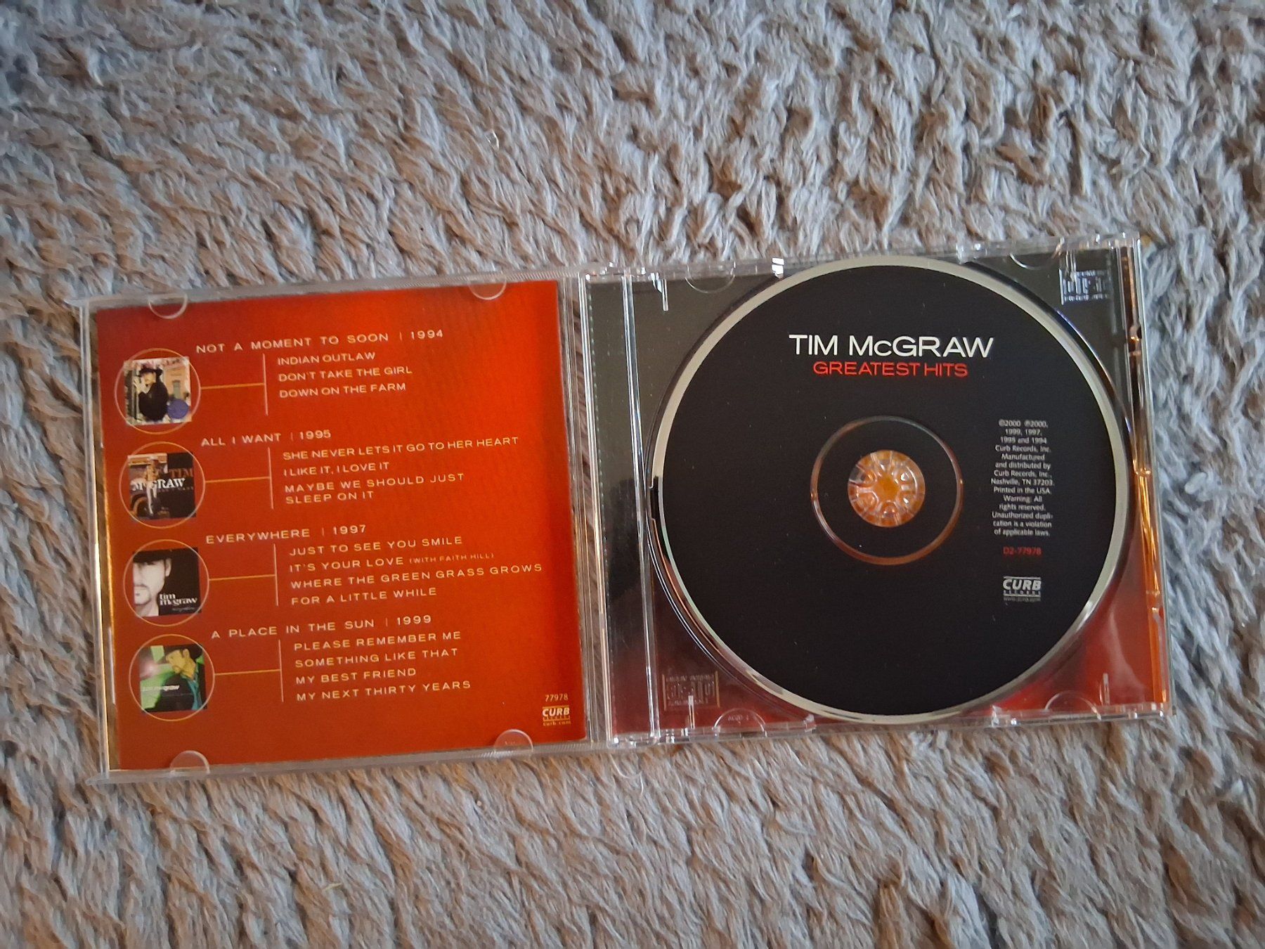 CD: TIM MCGRAW     GREATEST HITS     CD – Usato da Wetzikon ZH venduto da Ramones01 2
