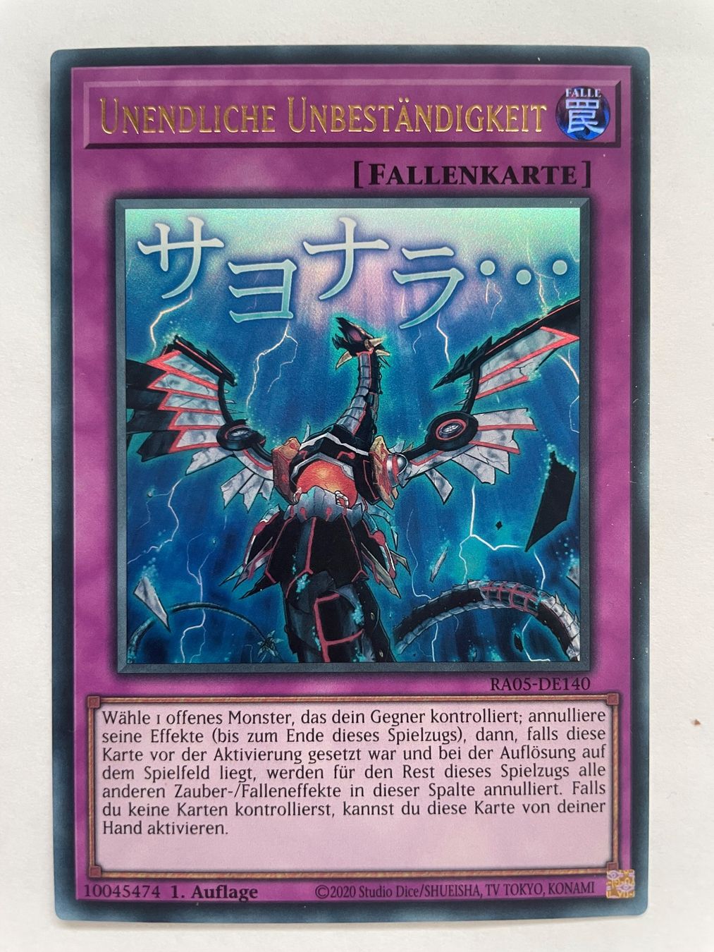 Yugioh Carte collezionabili: YuGiOh Unendliche Unbeständigkeit – Usato da Altstätten SG venduto da ChangeMaker