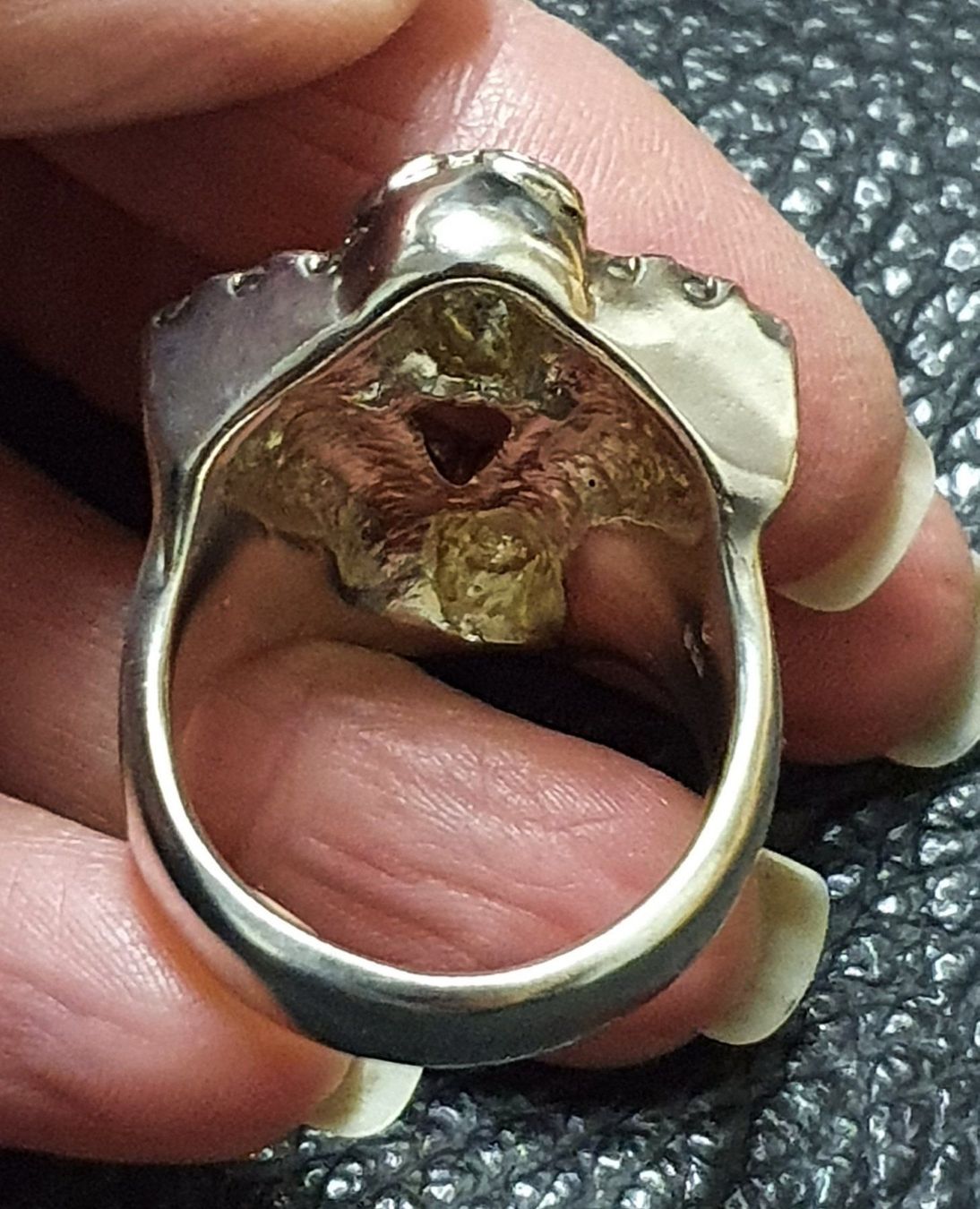 Ringe: Neu: Ring Motor Skull / Gr. 70 / 925 Silber – Neu (gemäss Beschreibung) aus Muri AG von Edlerweiss-Schwarz 5