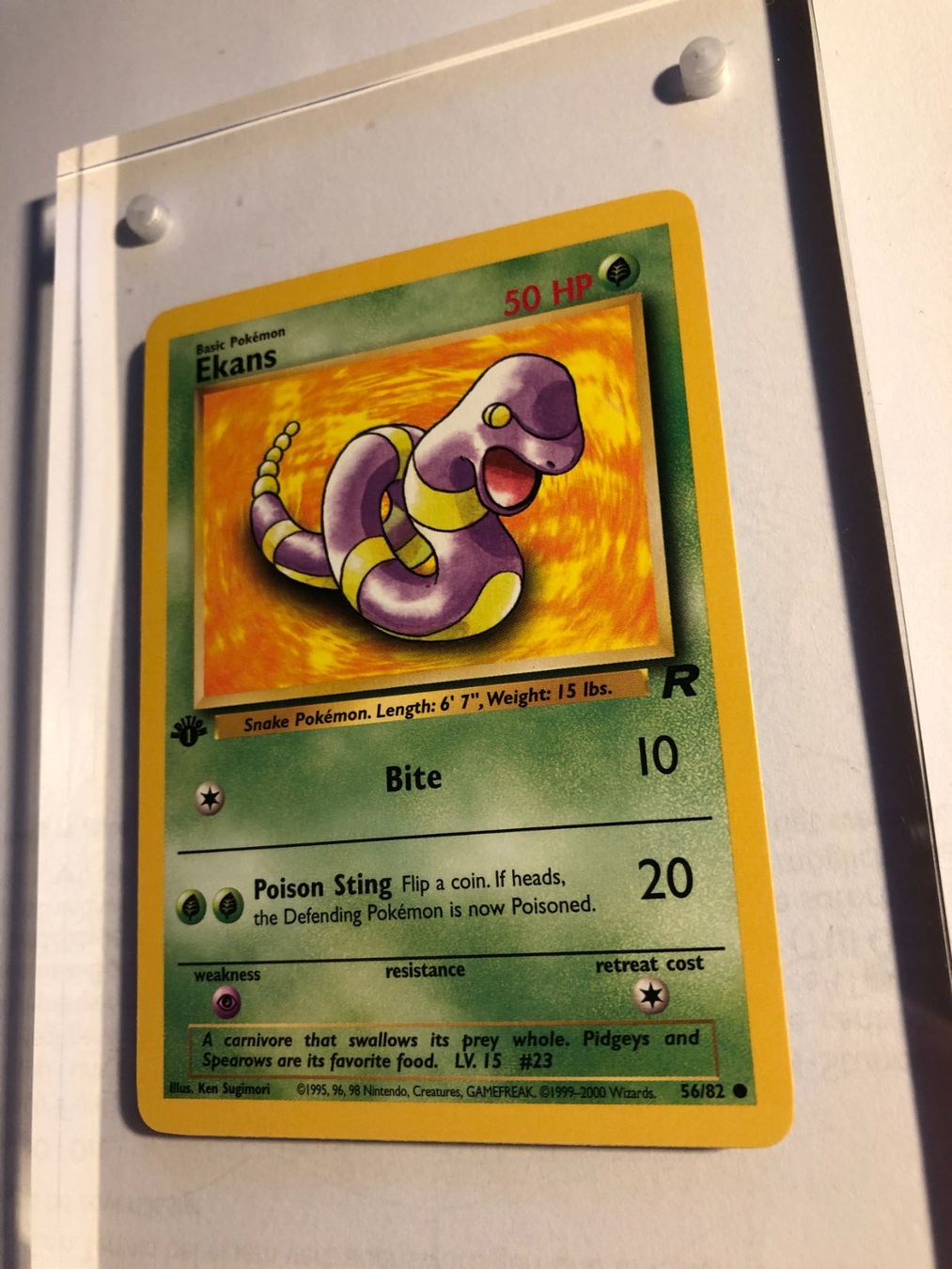 Sammelbilder & Trading cards: Ekans 1st Team Rocket - MINT - ab 1.- – Gebraucht aus Giubiasco von dan_pr8b 2