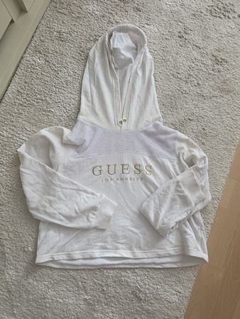 Guess Kapuzenpullover, weiss, Grösse XL