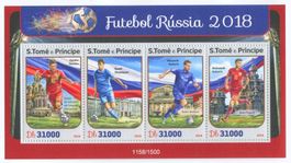 Block "Fussball". São Tomé und Príncipe.