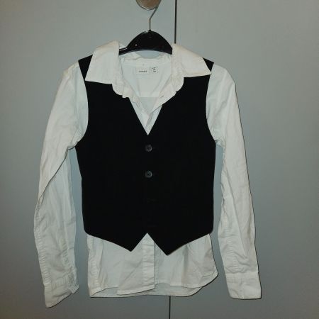 Hemd mit Gilet Set, Gr. 134, Top Zustand