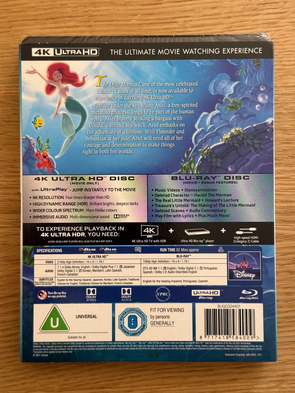Alle DVDs: The Little Mermaid 4k Bluray – Neu und originalverpackt aus Wallisellen von Art_Vendorlay 1