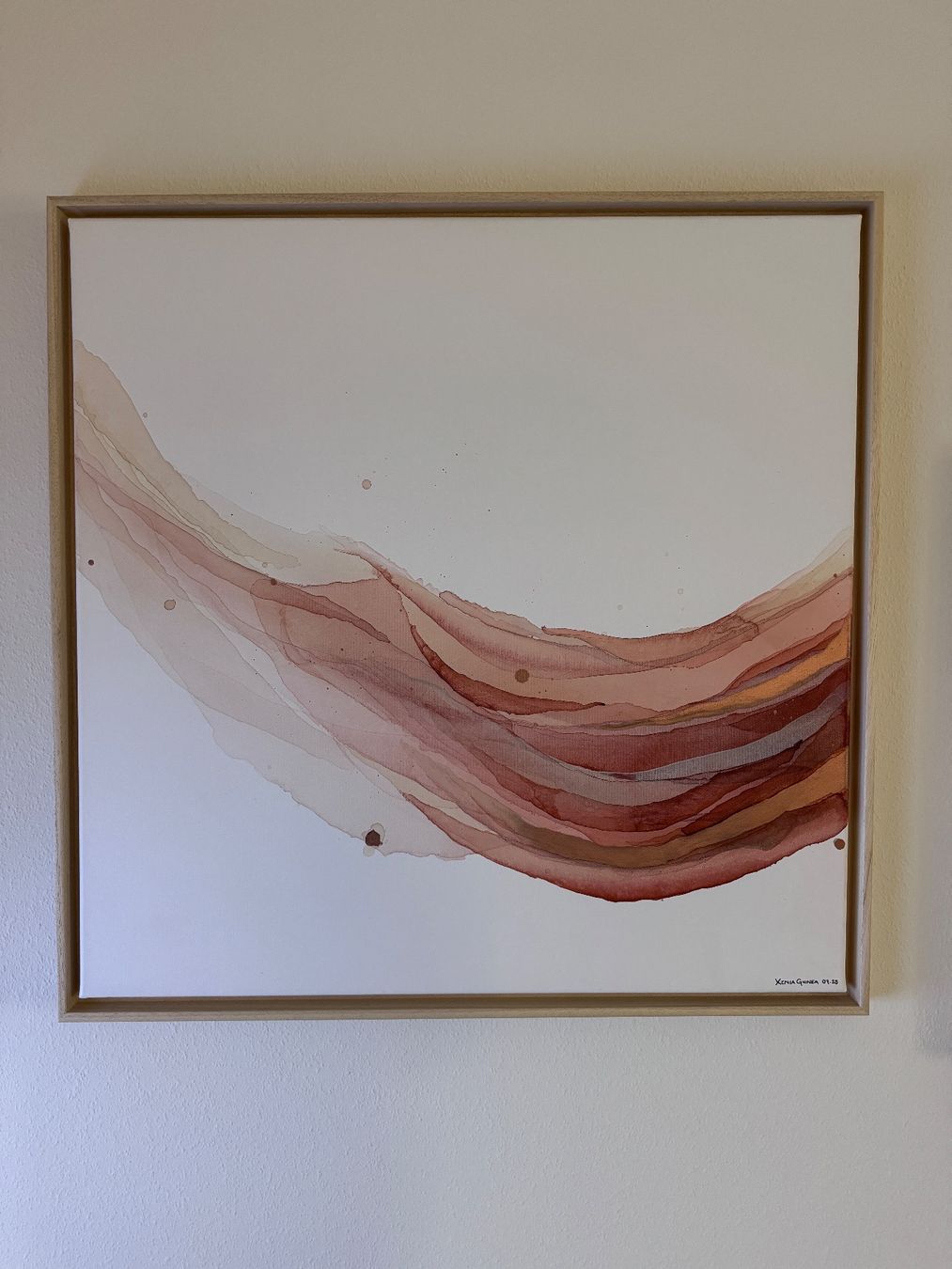 Dipinti: Abstraktes Bild auf Leinwand mit Holzrahmen – Nuovo (secondo la descrizione) da Allschwil venduto da xgu_7z5k