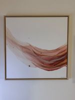 Abstraktes Bild auf Leinwand mit Holzrahmen