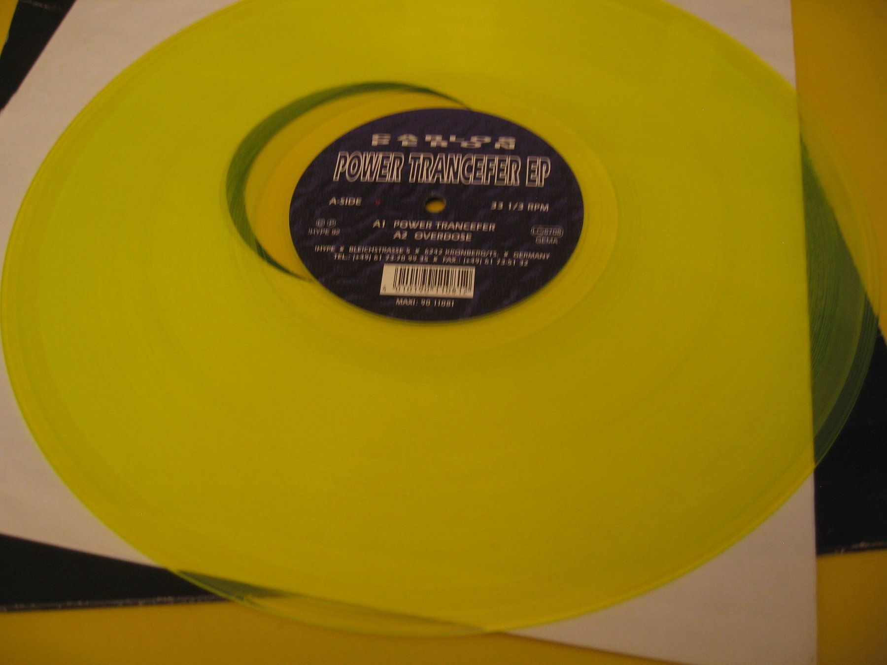 Schallplatten: Carlos Peron - 1992 - Power Trancefer EP – Gebraucht aus Zürich von Hikikomori 2