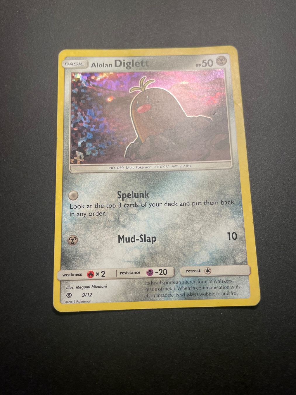 Pokémon Carte collezionabili: Alolan Diglett 9/12 Promo Holo McDonald's 2017 – Usato da Zürich venduto da pokemon_cards