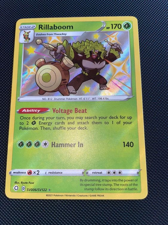 Pokemon Rillaboom Shiny Rare Shining Fates (Gebraucht) in für CHF 7 ...