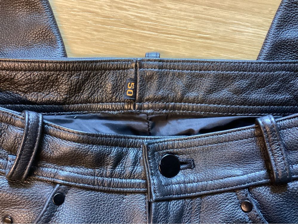 Damen Töffhose echt Leder 3