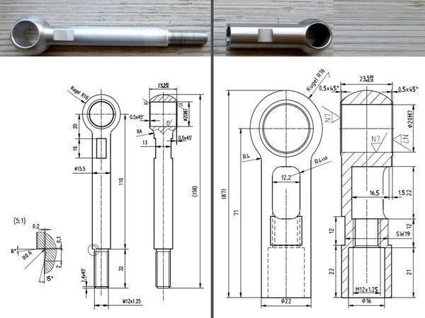 Metall- & Schlosserei Sonstiges: Schubstange / Gelenkteil  verstellbar – Gebraucht aus Aarau von Rdodger 3