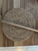 4 Stück Tischsets aus Rattan, Durchmesser 30cm