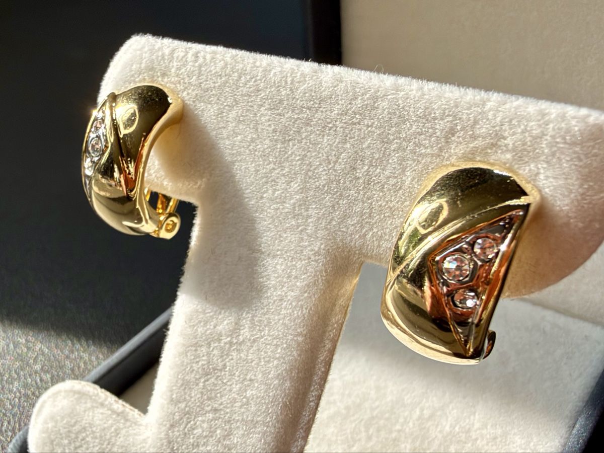 Ohrringe & -stecker: Vintage Ohrringe Clips Luxus Modeschmuck   – Gebraucht aus Lamone von LaCantinaMagica 1