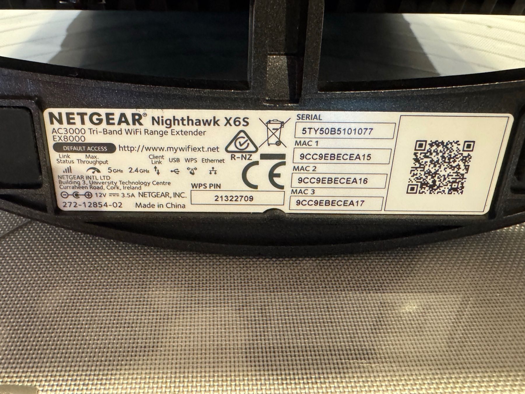 Netgear WiFi: NETGEAR Nighthawk X6S EX8000 AC3000 Wifi Range Extender – Usato da Melchnau venduto da cop_2mbd 1