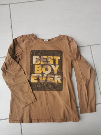 Brauner, dünner Pulli, Gr. 128