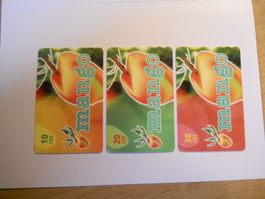 3 Mango Geschenkkarten 10, 20, 30 CHF
