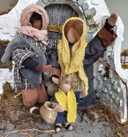 Schwarzenberger Krippenfiguren: Hirten-Familie mit Tochter