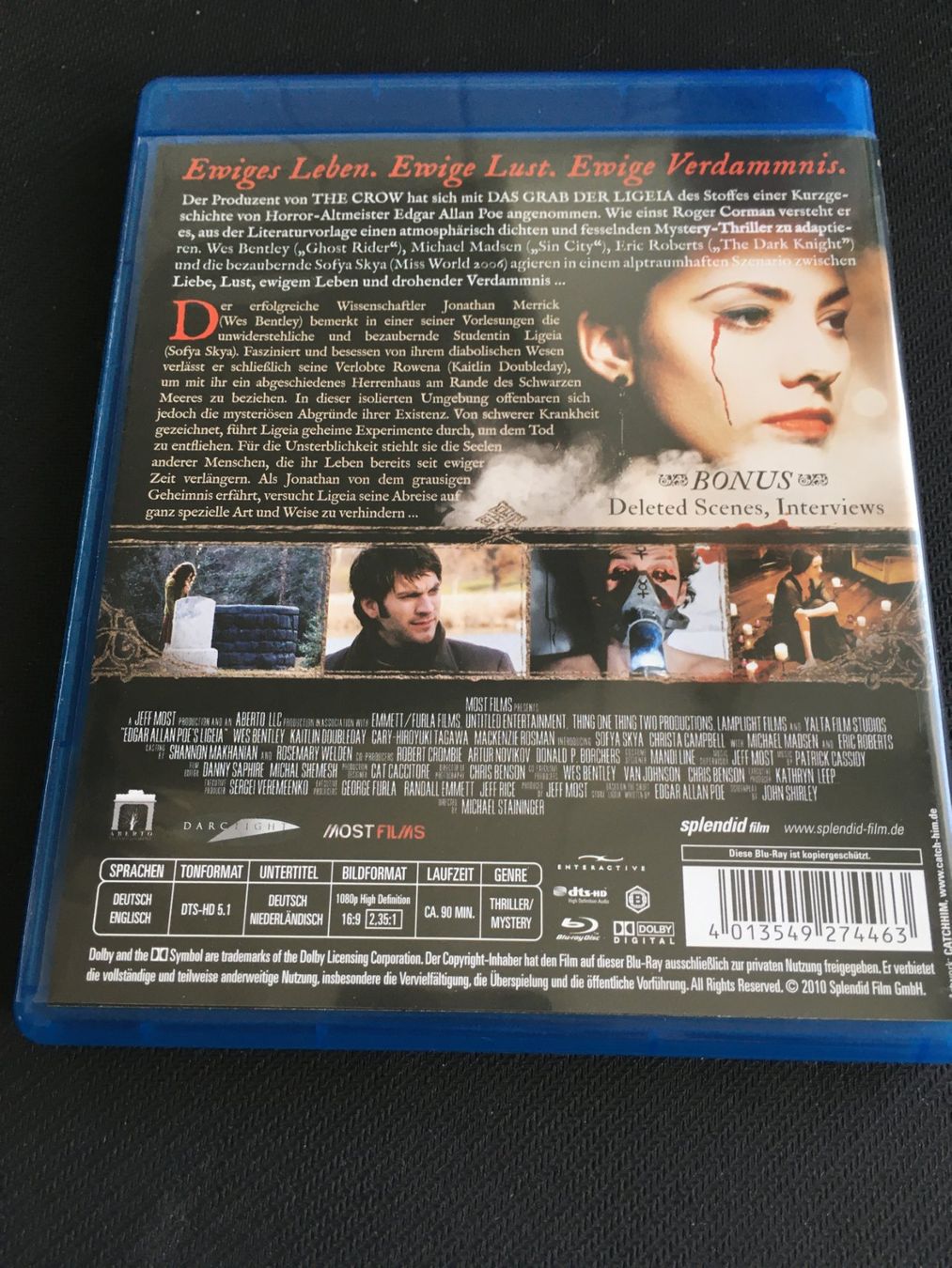 Tutti i DVDs: Das Grab der Ligeia [Blu-ray] – Usato da St.Gallen venduto da MedienJoe 1
