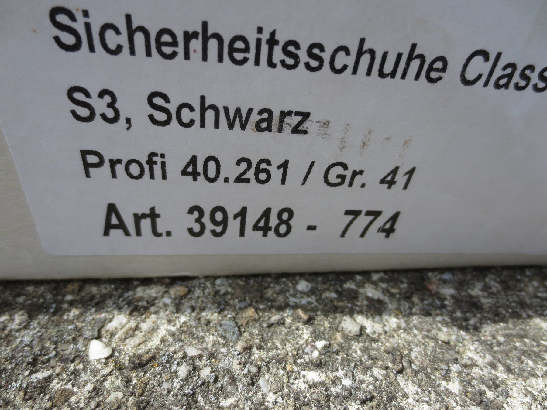 Scarpe da uomo: Sicherheitsschuh Suva Grösse  41 – Nuovo (secondo la descrizione) da Gunzgen venduto da Frix01 2