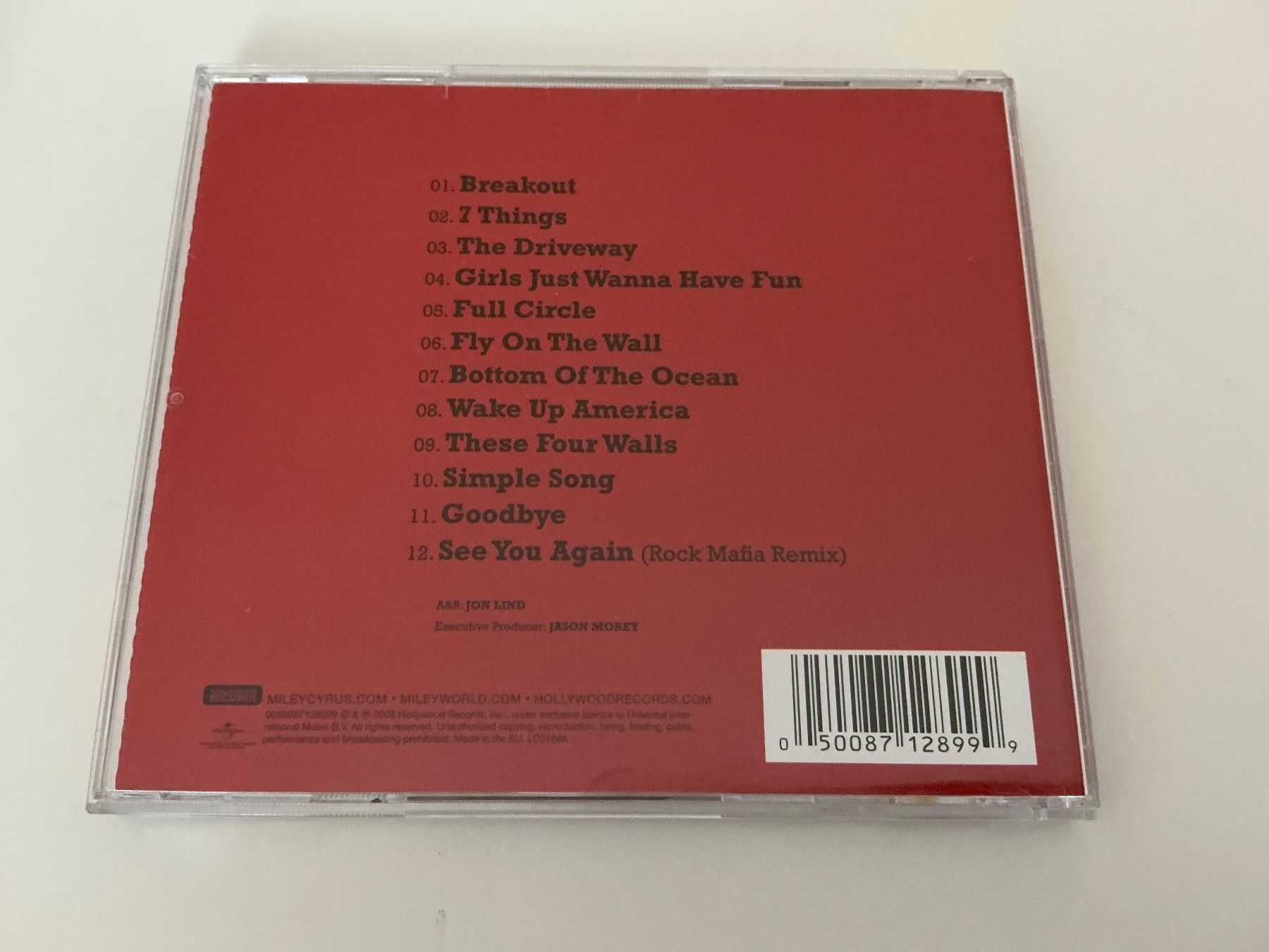 CD: Miley Cyrus / breakout / 2008 – Usato da Dübendorf venduto da Shreck 1