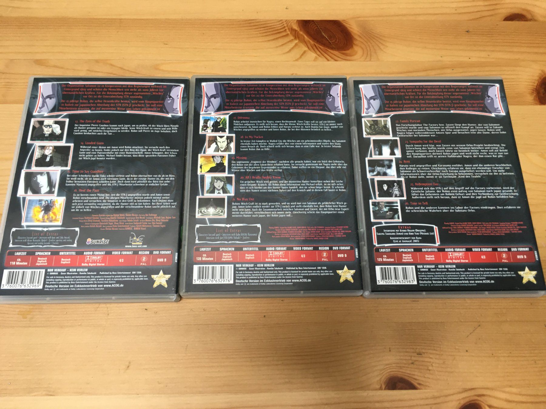 Tutti i DVDs: Witch Hunter Robin 4,5 und 6 [DVD] – Usato da St.Gallen venduto da MedienJoe 1