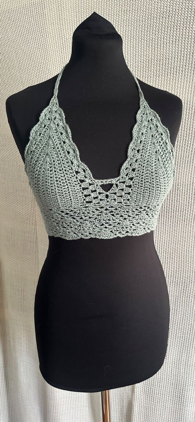 Top: Schöner Häkel-Bustier Gr. S aus Baumwolle – Usato da Muri AG venduto da Shoshana5
