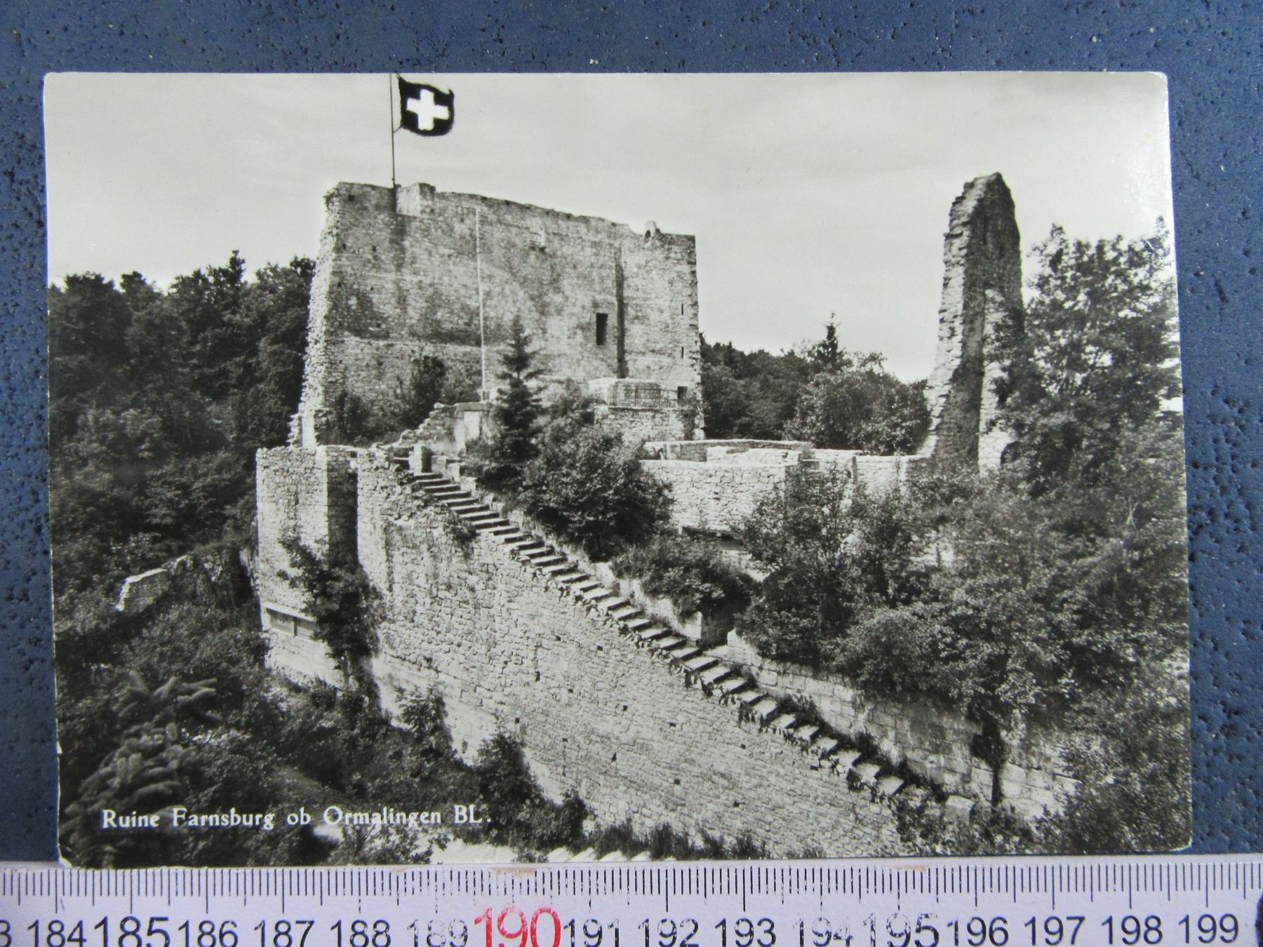 Cartoline postali: RUINE FARNSBURG OB ORMALINGEN BL-AK RESTAURANT – Usato da Ettingen venduto da Hausi4711