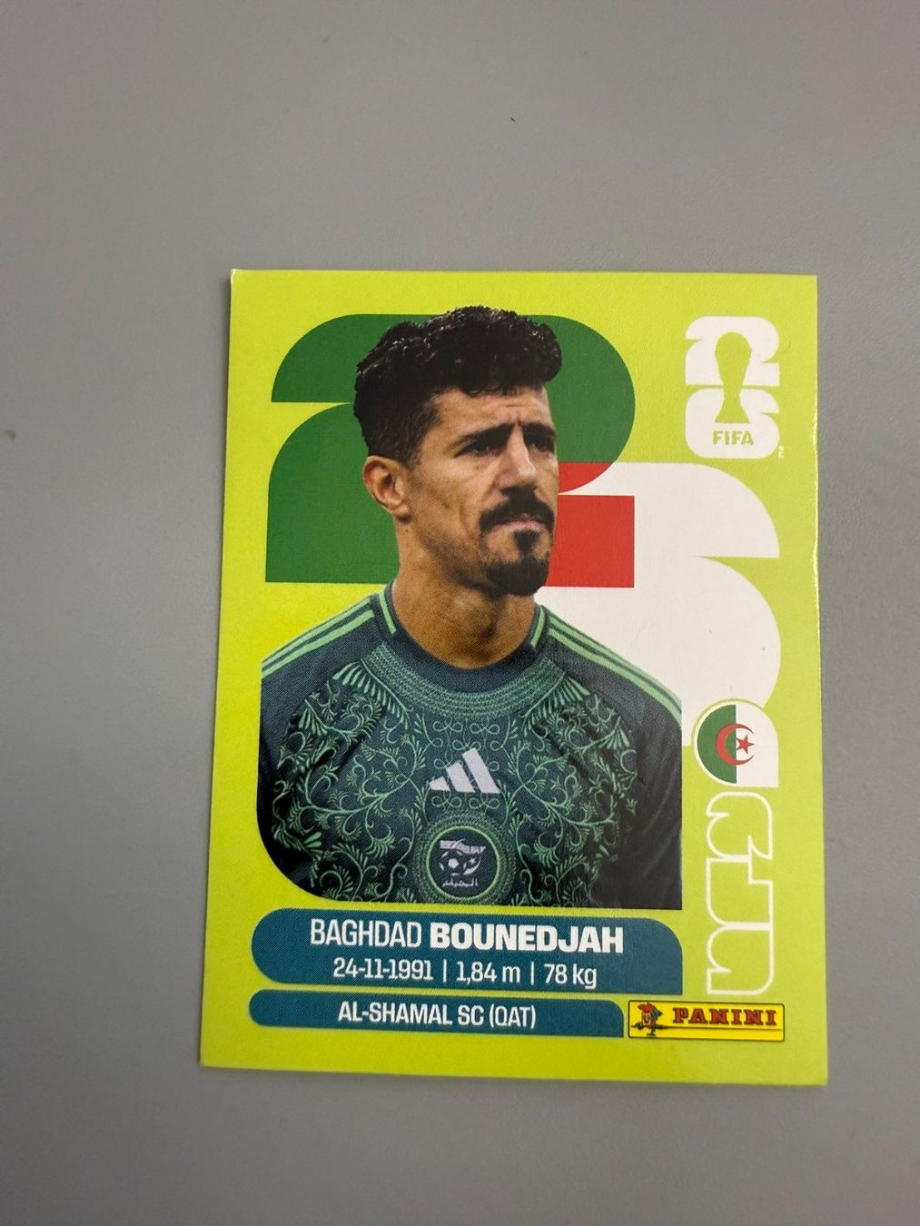 Panini Cartes à collectionner: Panini Baghdad Bounedjah ALG19 – D'occasion à Liebefeld par Ronaldo-1996