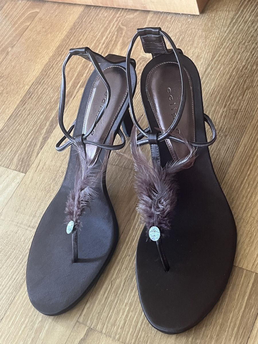 Scarpe da donna: Sandaletten Eclipse braun mit Federn - NEU 🤎 – Nuovo (secondo la descrizione) da Zürich venduto da tsunrise122 2