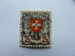 1933 Wappenschild 2 Fr.- ; Gestempelt Meiringen