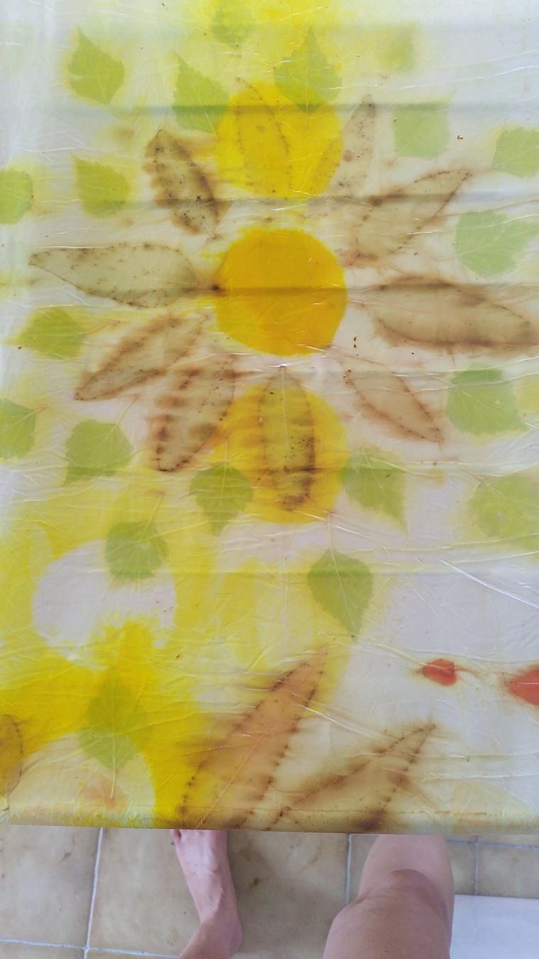 Foulard & Sciarpe: Foulard in seta tecnica ecoprint – Nuovo (secondo la descrizione) da Comano venduto da Maura 4
