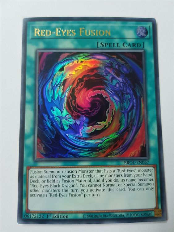 Yu-Gi-Oh! Red-Eyes Fusion – BROL-EN067 Ultra Rare, 1. Auflage