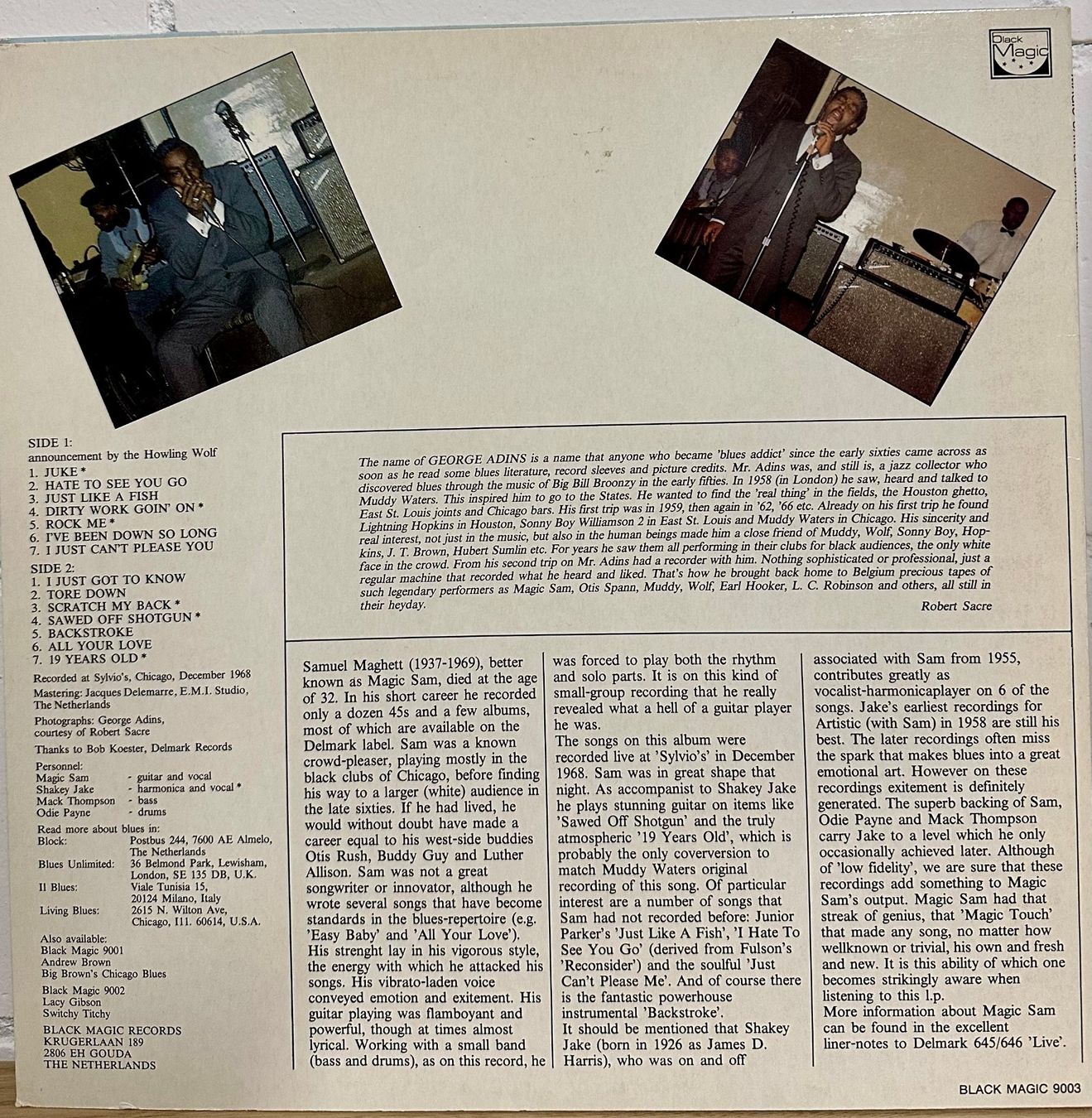 Schallplatten: Magic Sam - Magic Touch (Live) // LP: VG++; Sleeve: VG++ – Gebraucht aus Zürich von saltbee 1