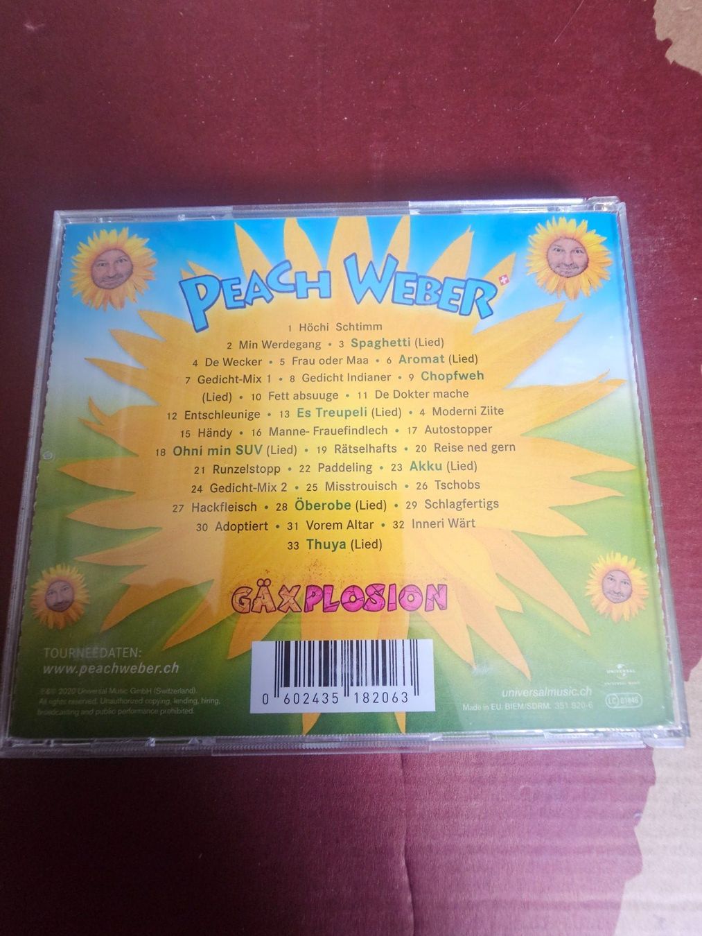 CDs: CD - Peach Weber - Gäxplosion (SCHWEIZ, 2020) – Gebraucht aus Biberist von Foolio0 1