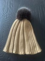 Haube m Nerz Pelz Bommel Winter, Polo, Ski, Alpen Berg Mütze