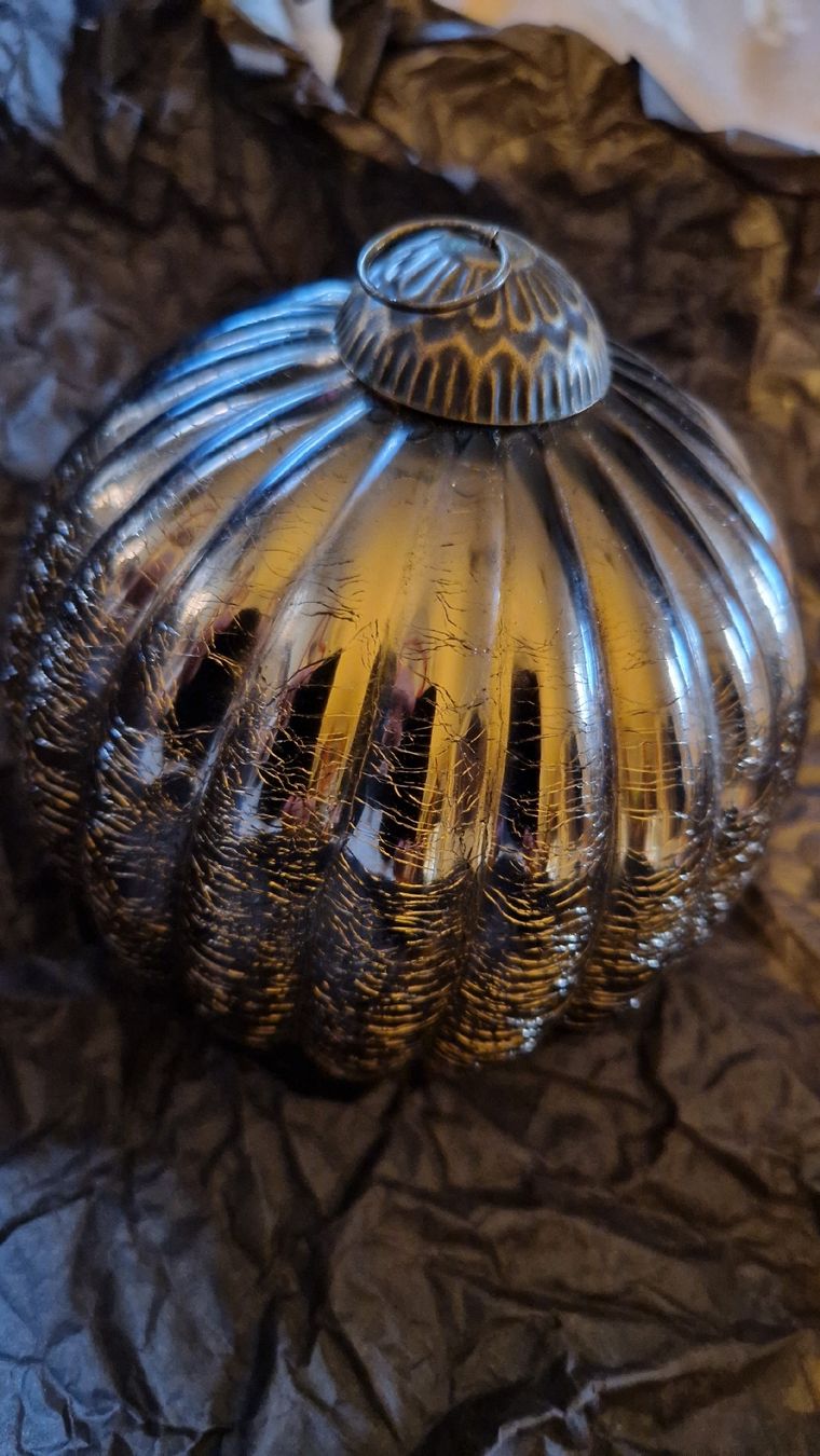 Globus Tutte le decorazioni: 4er Set Weihnachtskugeln, silber und gold, Vintage Glas – Usato da Oberengstringen venduto da Sheera7 2