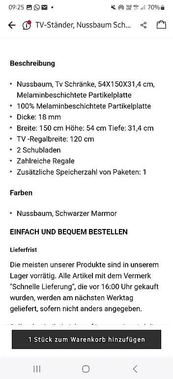 Mobili TV: TV Möbel – Usato da Reichenbach i. K. venduto da moser019 2