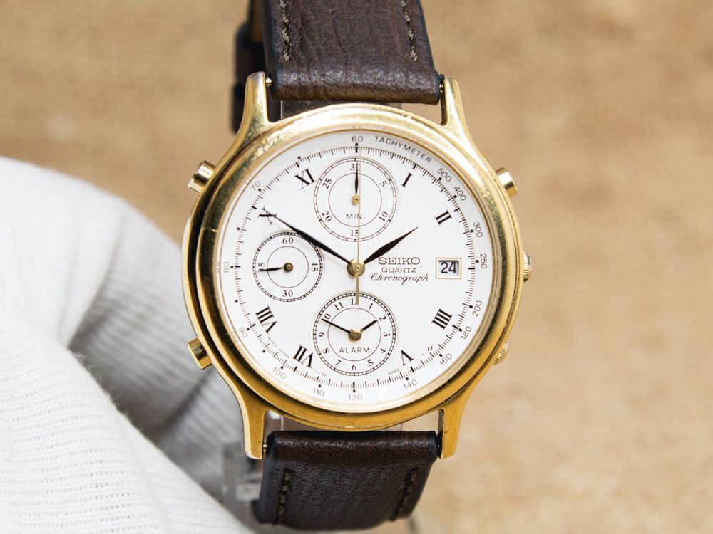 Chronograph Uhr, Herren, Seiko 7T32-6A50 | Acheter sur Ricardo
