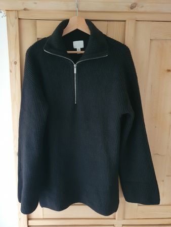 Long-Strick-Pullover, XS