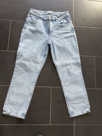 Mom-Jeans von Tchibo, Grösse 42, helles jeansblau