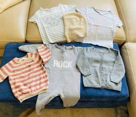 Merveilleux lot 6 pièces vêtements Zadig&Voltaire, 6-12 m.