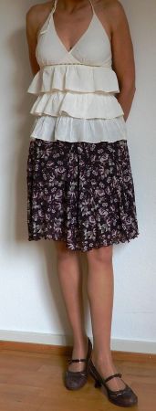 Hübsche Boho Top Stufen Baumwolle